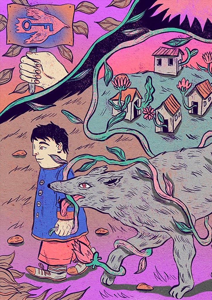 Ilustratie "Accidentul care a smuls un oraș de pe fața pământului" de Ureczki Melinda